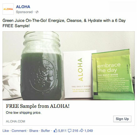 aloha facebooki juhtiv põlvkonna reklaam