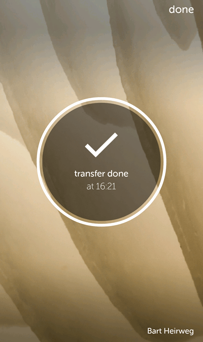 WeTransfer Android on valmis