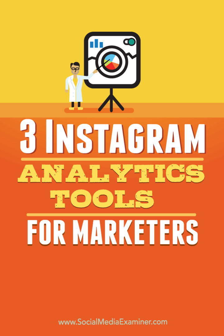 3 Instagrami Analyticsi tööriistad turundajatele: sotsiaalmeedia eksamineerija