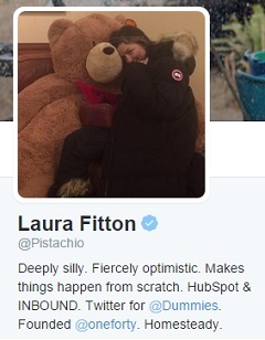 Laura Fittoni Twitteri profiil.