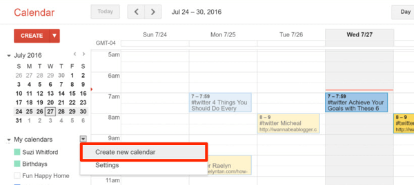looge Google'i kalender