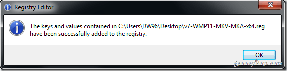 edukalt registrisse kantud registrivõtmed arvutisse