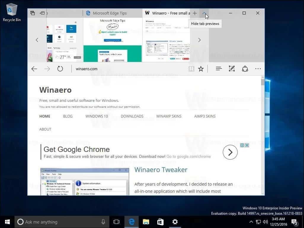 Windows 10 loojate värskendus Build 14997 näitab sinise tule tugi ja palju muud