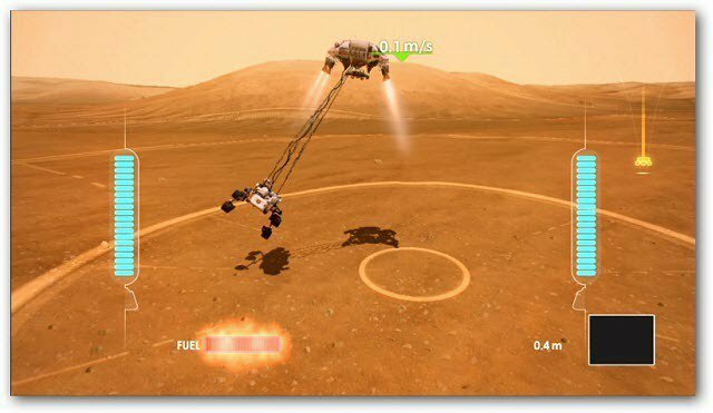 Kinect Mars Roveri maandumine