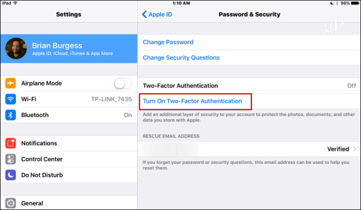 Kuidas lubada Apple ID jaoks kahefaktoriline autentimine