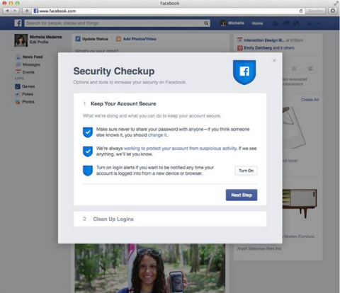 Facebook testib uut turvakontrolli funktsiooni