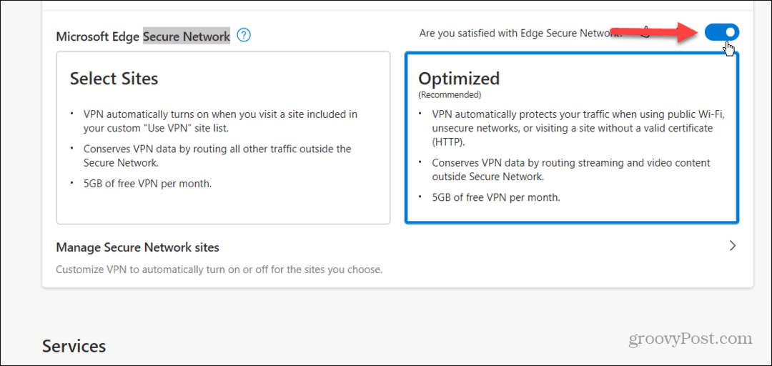 Kuidas lubada ja kasutada Microsoft Edge VPN-i