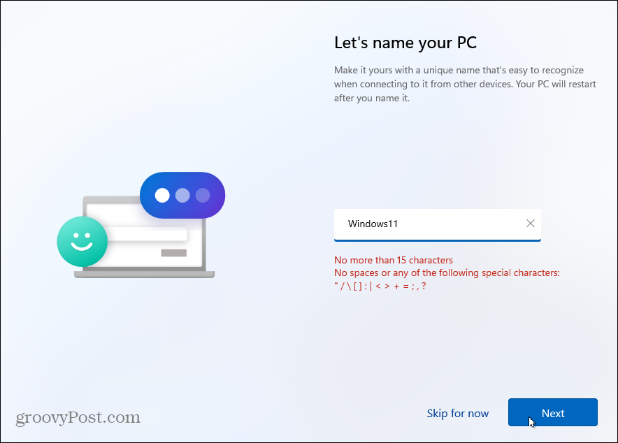 Nimetage Windows 11 arvuti