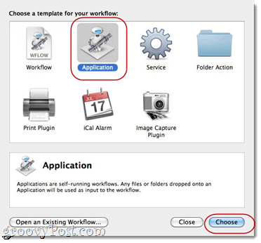 Kombineerige PDF-id, kasutades Automatorit, kasutades Mac OS X-i