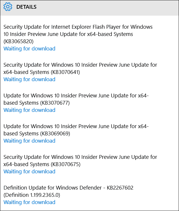 Windows 10 Build 10130 turvalisus ja veaparandused on täna saadaval