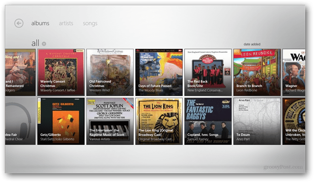 Windows 8: Zune Pass otseülekandeks rakenduses Music Metro App