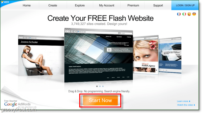 wix.com ülevaade - tasuta flash-veebisaidid