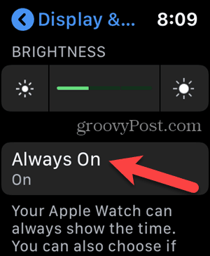 Toksake Apple Watchi seadetes alati sisse lülitatud