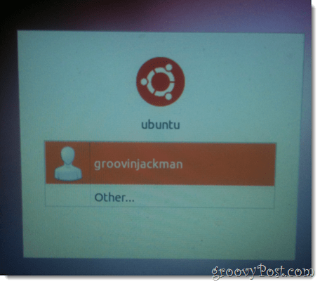 vali uus ubuntu kasutaja