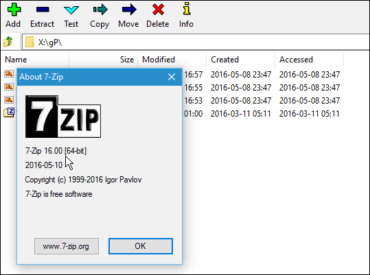 7 zip-versioon 16