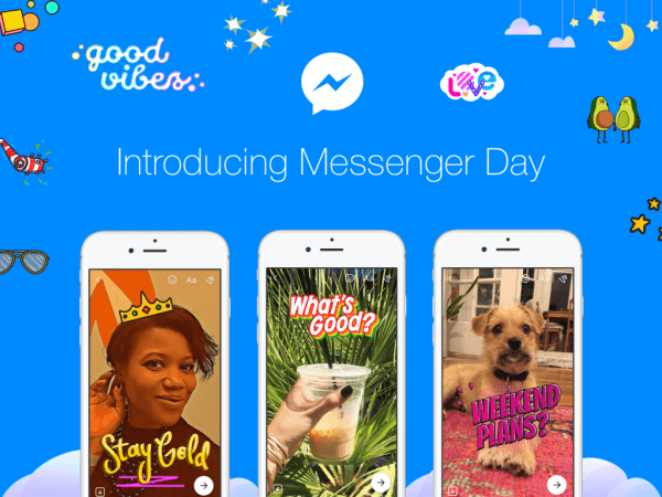 Facebook käivitas Messengeri päeva, mis on kasutajatele uus viis fotode ja videote jagamiseks, kui need juhtuvad iseseisvas Messengeri rakenduses.