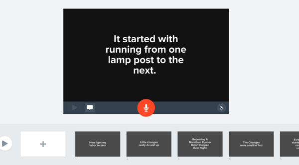 Lisage oma blogi esiletõstetud tekst Adobe Sparki video slaididele.