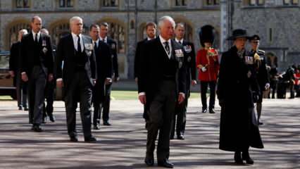 Inglismaa kuningriik on mustaks muutunud! Pildid prints Philipsi matustest ...