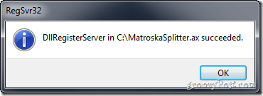 dllregisterserver õnnestus