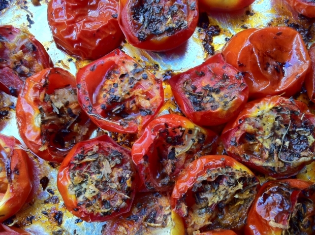 küpsetatud tomatid