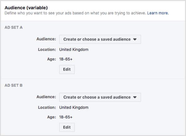 Facebooki jagatud testi funktsioon