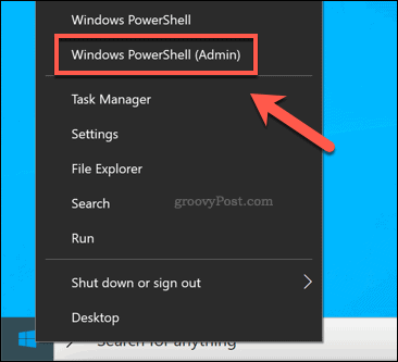 Windowsi PowerShelli akna käivitamine