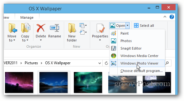 Valige Programm Windows Explorer
