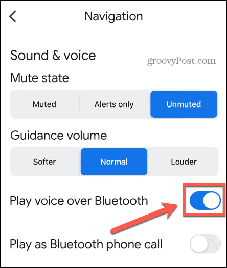 google maps mängib häält Bluetoothi ​​kaudu