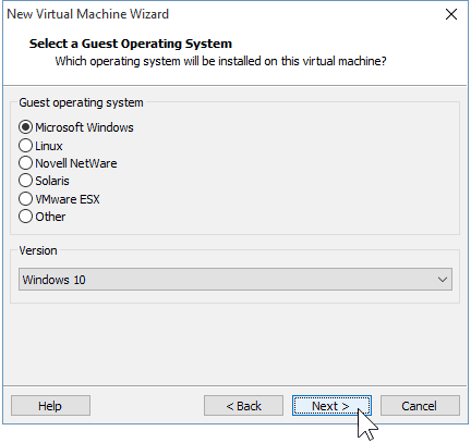 04 Valige OS Windows 10 32-bitine 64-bitine