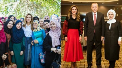 Jordaania kuninganna Rania Al Abdullah mood ja kombinatsioonid