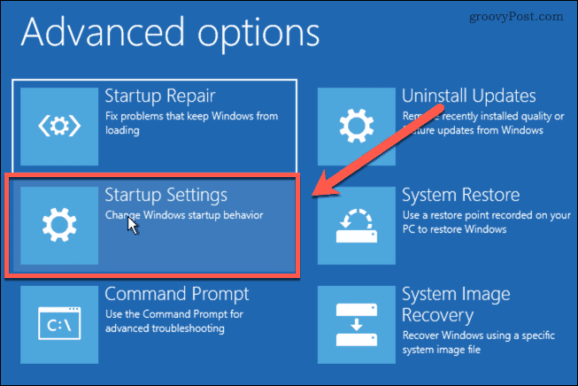 Windows 11 käivitusseaded