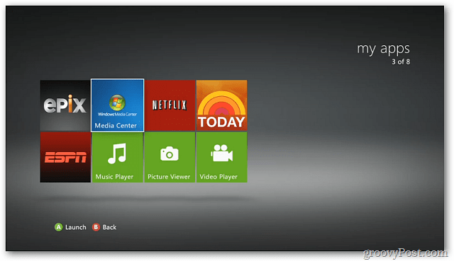 Windows 7 meediumikeskus koos Xbox 360-ga - voogesita digitaalset meediumit