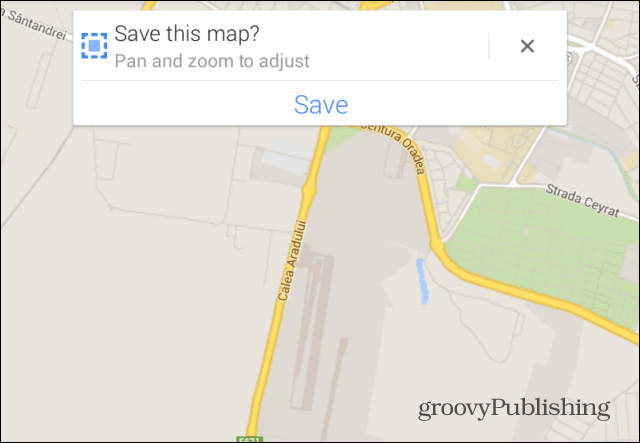 Google Mapsi salvestuspann