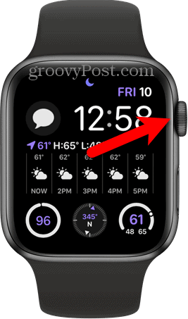 Vajutage Apple Watchil digitaalset krooni