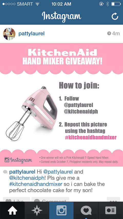 instagram kitchenaid hashtagi näide