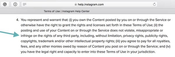 Instagrami kasutustingimustes on sätestatud, et kasutajad peavad järgima kogukonna juhiseid.