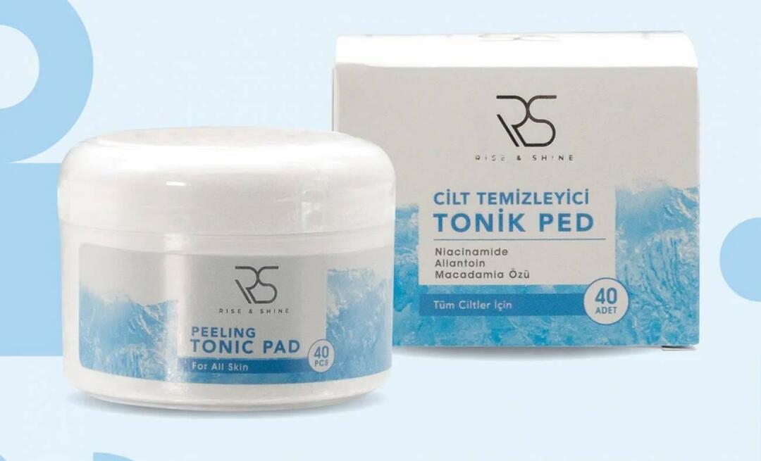 Mida teeb Rise and Shine Peeling Tonic Pad ja kuidas seda kasutada?