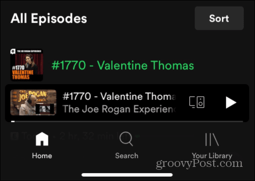 Kasutage Spotify häälkäsklusi Joe Rogan JRE podcast