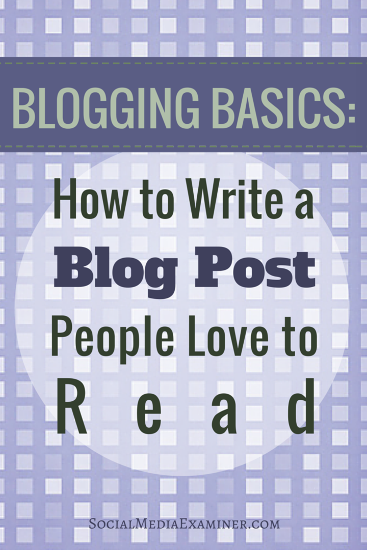 blogipostituse kirjutamise põhitõed