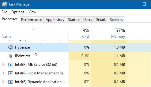 Mis on iType.exe ja mida see teeb?