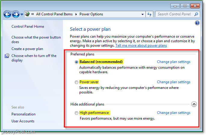 Windows 7 energiasäästja sätete haldamine [kuidas]