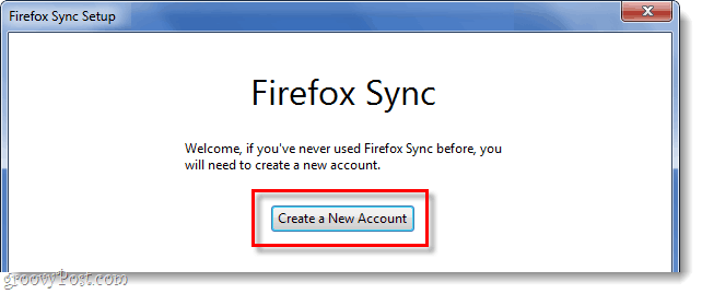 looge uus Firefoxi sünkroonimiskonto