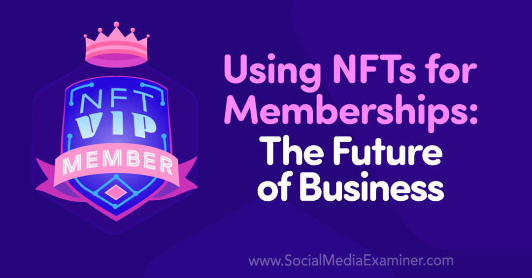 NFT-de kasutamine liikmelisuse jaoks: Ettevõtluse tulevik: Sotsiaalmeedia uurija
