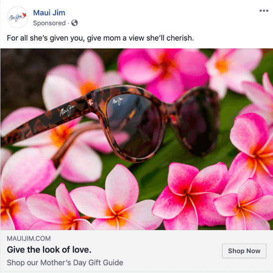 Facebooki reklaami näide