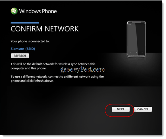 Windows Phone 7 juhtmevaba sünkroonimine Zune'iga