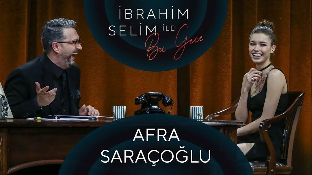 Tänaõhtune programm koos Afra Saraçoğlu İbrahim Selimiga