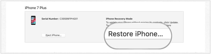 taasta iphone