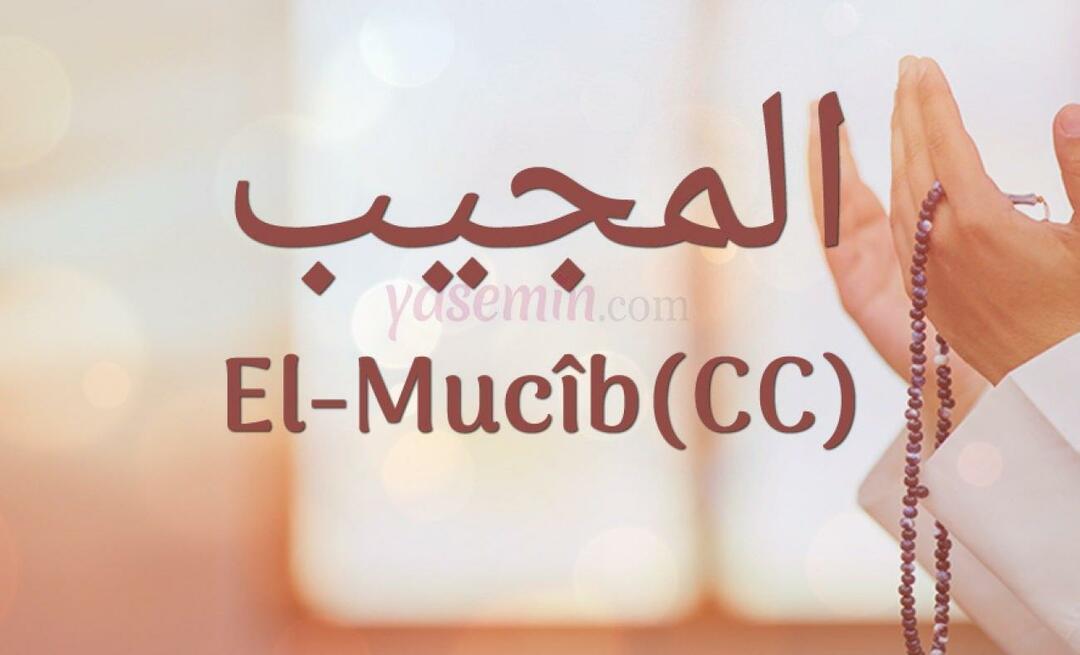 Mida tähendab Al-Mujib (cc) Esma-ul Husnast? Miks Al-Mujibi dhikri esitatakse?