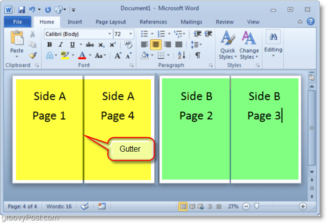 Micosoft Word 2010 ekraanipilt võib brošüüri loomine Microsoft Word 2010-s olla pisut keeruline, kuid see skeem peaks aitama