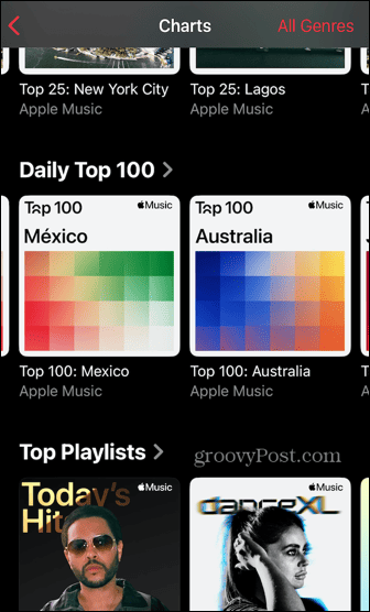 Apple'i muusikaedetabelite 100 populaarsemat
